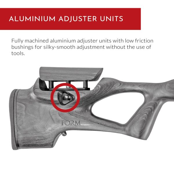 Churchill Rifle Stock - Aluminium Adjuster Units