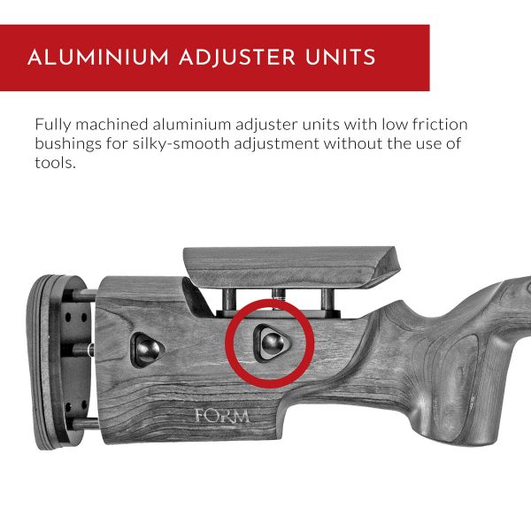 Crusader Rifle Stock - Aluminium Adjuster Units